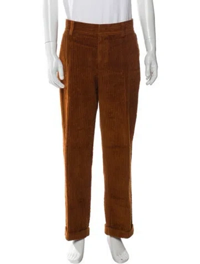 Pre-owned Sandro Corduroy Pants In Brown