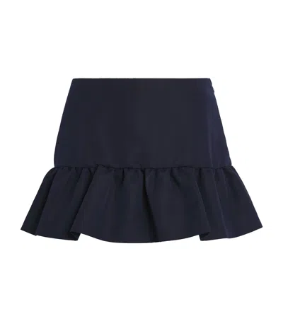 Sandro Cotton-blend Skort In Blue