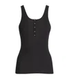 Sandro Cotton-blend Tank Top In Black