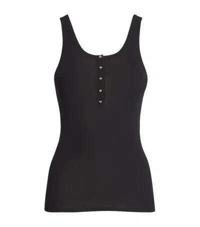Sandro Cotton-blend Tank Top In Black