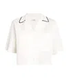 Sandro Cotton Cropped Shirt In Beige