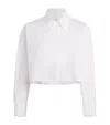 Sandro Denim Belt Loop Shorts In White