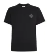 Sandro Cotton Cross T-shirt In Black