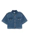 Sandro Cotton Denim Shirt In Blue