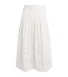 Sandro Cotton Embellished Maxi Skirt