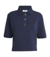 Sandro Cotton Embroidered Polo Shirt