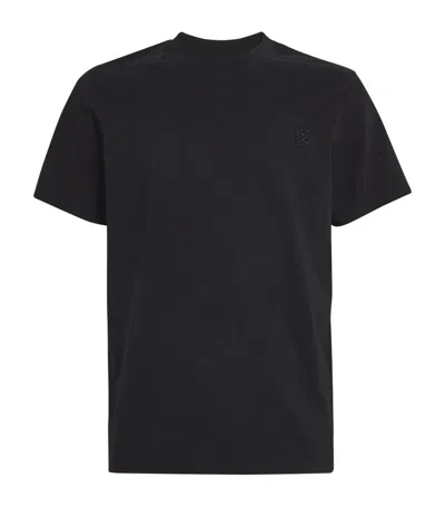Sandro Embroidered-logo T-shirt In Black