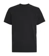 Sandro Cotton Embroidered T-shirt In Black