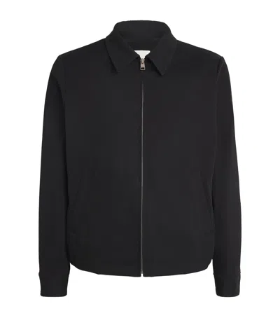 Sandro Cotton Field Jacket In Black