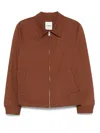 Sandro Cotton Jacket In Brown