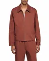 Sandro Cotton Jacket In Brown