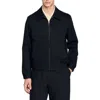 Sandro Cotton Jacket In Black