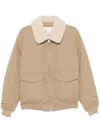 Sandro Cotton Jacket In Neutrals