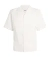 Sandro Cotton-linen Short-sleeve Shirt In Beige