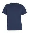 Sandro Cotton T-shirt With Logo In Blue