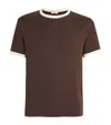 Sandro Cotton Logo T-shirt In Brown