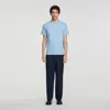 Sandro Paris Cotton Logo-patch T-shirt In Gray