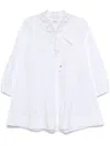 Sandro Cotton Mini Dress In White