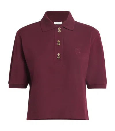 SANDRO COTTON POLO SHIRT
