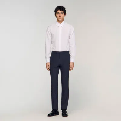 Sandro Cotton Shirt In White