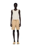 Sandro Cotton Shorts In Brown
