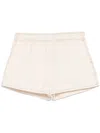 Sandro Cotton Shorts In Neutrals