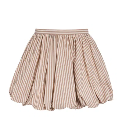 SANDRO COTTON STRIPE MINI SKIRT