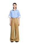 Sandro Cotton Suit Trousers In Neutral