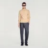 Sandro Cotton Sweatshirt In Brown