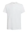 Sandro Logo-embroidered Cotton T-shirt In Beige