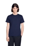 Sandro Cotton T-shirt In Blue