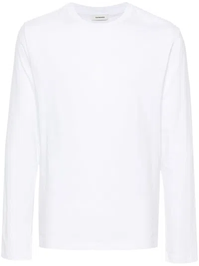 Sandro Cotton T-shirt In White