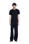 Sandro Cotton T-shirt With Logo In Black