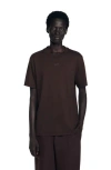 Sandro Mens Chocolate Logo-embellished Short-sleeve Cotton T-shirt Xs In Brown
