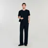Sandro Cotton T-shirt In Black