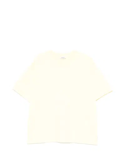 Sandro Cotton T-shirt In Yellow