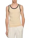 Sandro Cotton Vest Top With Patch In White