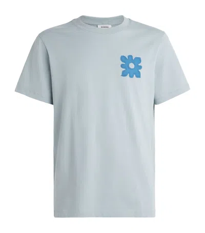 Sandro Cotton Vintage Flower T-shirt In Orange
