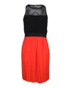 Sandro Crew Neck Dress In Multicolor Viscose In Multi