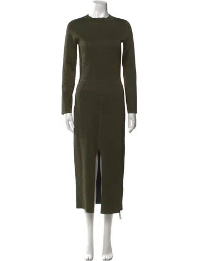 Pre-owned Sandro Crew Neck Long Dress