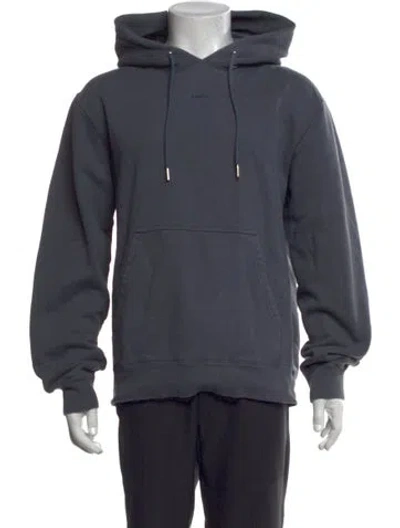 Pre-owned Sandro Crew Neck Long Sleeve Hoodie In Gray