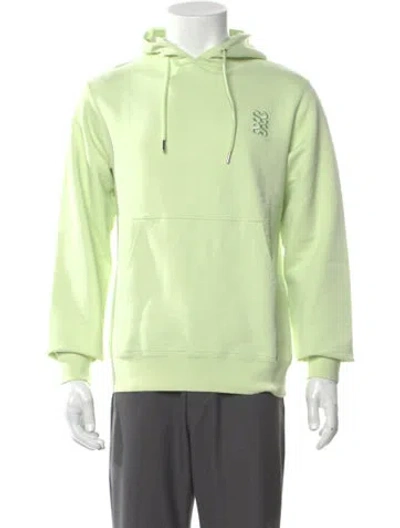 Pre-owned Sandro Crew Neck Long Sleeve Hoodie In Green