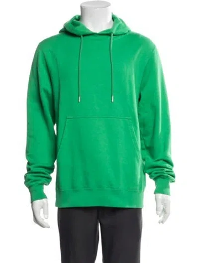 Pre-owned Sandro Crew Neck Long Sleeve Hoodie In Green