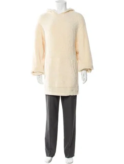 Pre-owned Sandro Crew Neck Long Sleeve Hoodie In Neutral