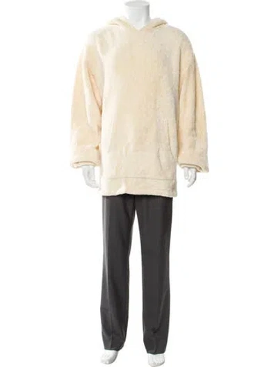 Pre-owned Sandro Crew Neck Long Sleeve Hoodie In Neutral