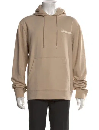 Pre-owned Sandro Crew Neck Long Sleeve Hoodie In Neutrals