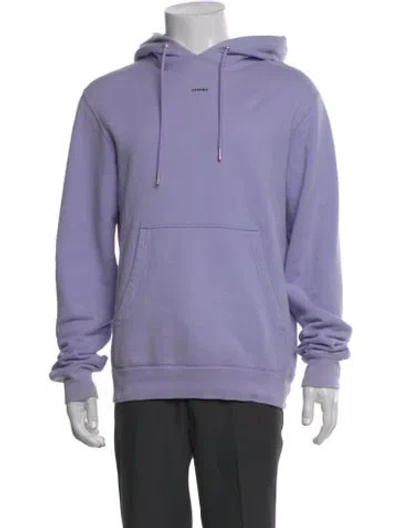 Pre-owned Sandro Crew Neck Long Sleeve Hoodie In Purple