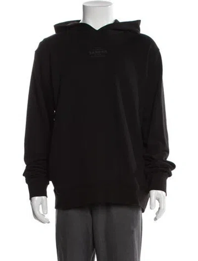 Pre-owned Sandro Crew Neck Long Sleeve Hoodie W/ Tags In Black