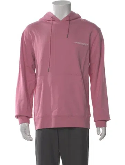 Pre-owned Sandro Crew Neck Long Sleeve Hoodie W/ Tags In Pink