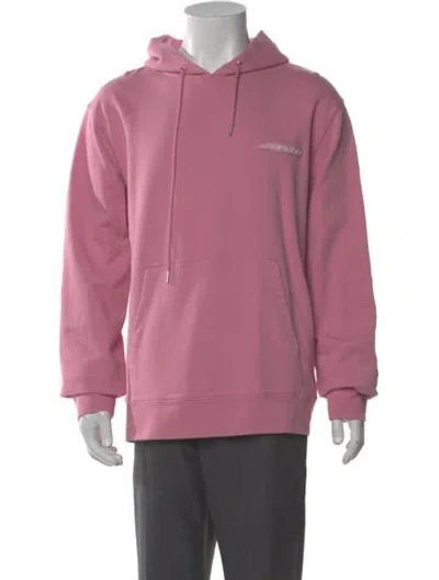 Pre-owned Sandro Crew Neck Long Sleeve Hoodie W/ Tags In Pink
